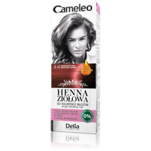 Delia Cosmetics Cameleo Henna Ziołowa  nr 5.6 mahoniowy brąz  75g