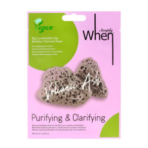 WHEN Vege Maska na twarz w płacie Volcanic Ash – Purifying & Clarifying 23ml
