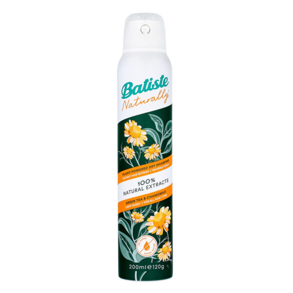 BATISTE Naturally Suchy Szampon do włosów z Zieloną Herbatą i Rumiankiem 200ml