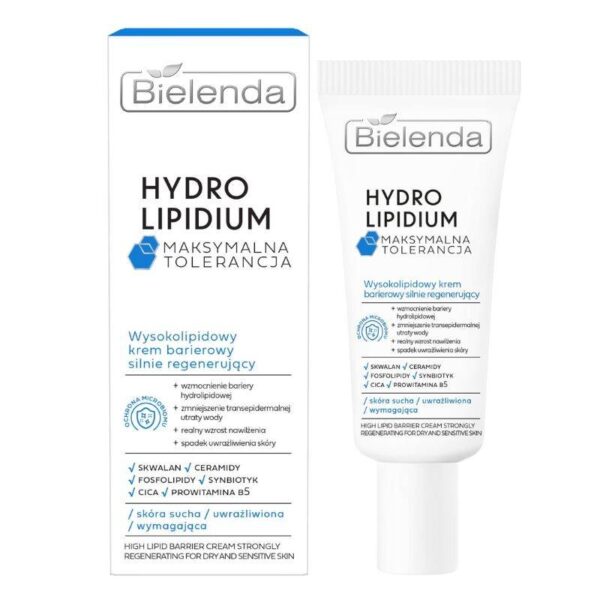 BIELENDA Hydro Lipidum Wysokolipidowy Krem barierowy silnie regenerujący - skóra sucha,uwrażliwiona 50ml