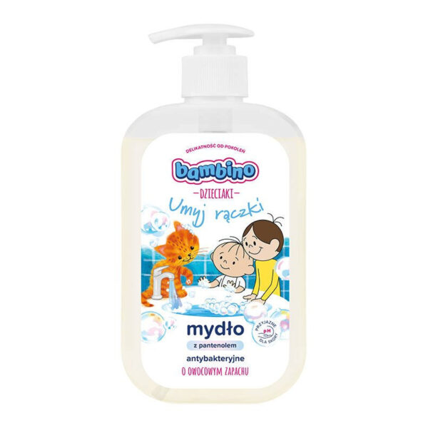 Bambino Dzieciaki Mydło w płynie antybakteryjne „Umyj Rączki”  500ml