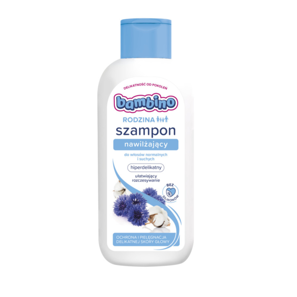 Bambino Rodzina Szampon do włosów nawilżający – włosy suche i normalne  400ml
