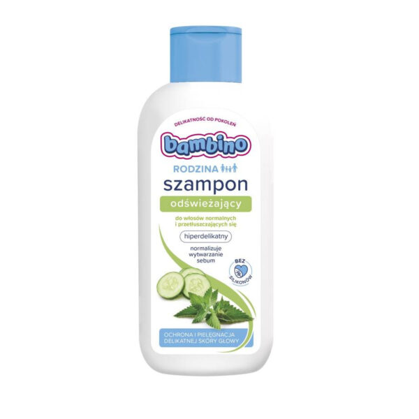 Bambino Rodzina Szampon do włosów odświeżający – włosy normalne i przetłuszczające się  400ml