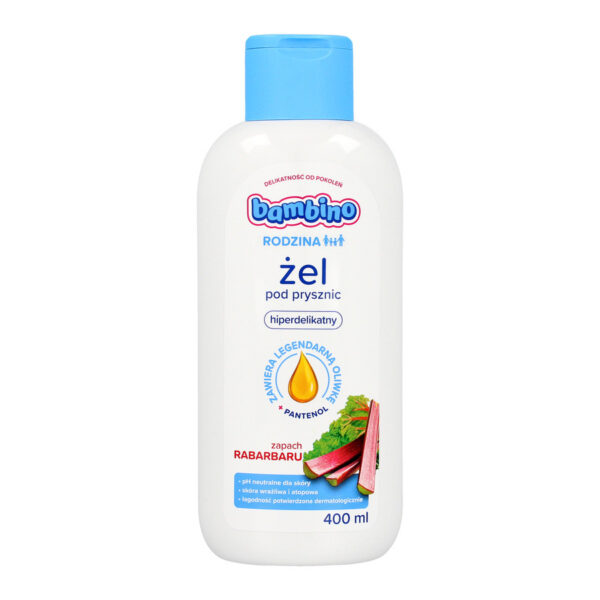 Bambino Rodzina Żel pod prysznic hiperdelikatny – zapach Rabarbaru  400ml