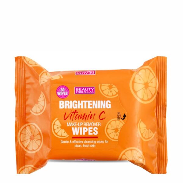 Beauty Formulas Brightening Vitamin C Chusteczki oczyszczające do twarzy z Witaminą C-30szt