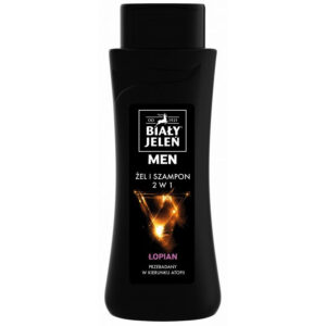 Biały Jeleń Szampon Żel hipoalergiczny 2w1 Men z łopianem  300ml