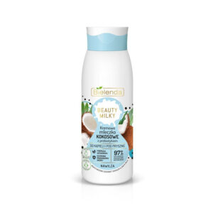 Bielenda Beauty Milky Kremowe Mleczko Kokosowe z prebiotykiem do kąpieli i pod prysznic – nawilża  400ml