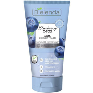 Bielenda Blueberry C-TOX Mus do mycia twarzy nawilżająco-rozświetlający  135g