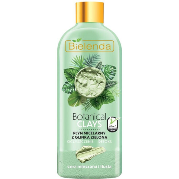 Bielenda Botanical Clays Zielona Glinka Płyn micelarny do twarzy 500ml