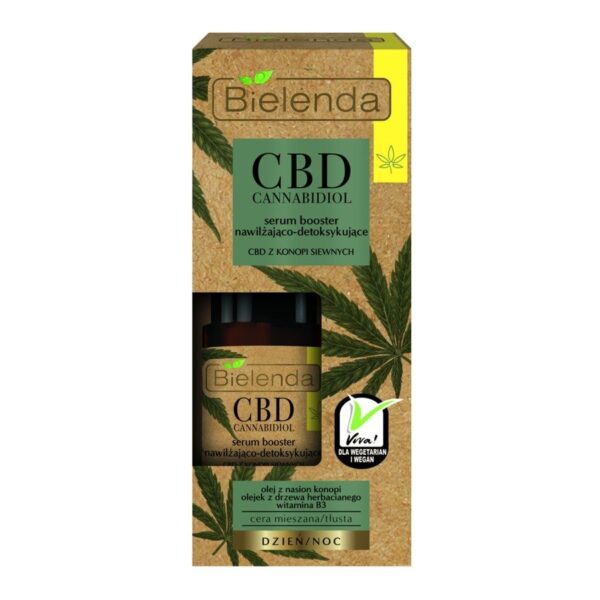 Bielenda CBD Cannabidiol Serum-Booster do twarzy nawilżająco-detoksykujące  15ml