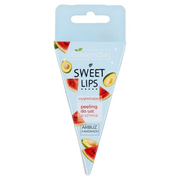Bielenda Sweet Lips Peeling do ust wygładzający – Arbuz i Awokado  4.3g