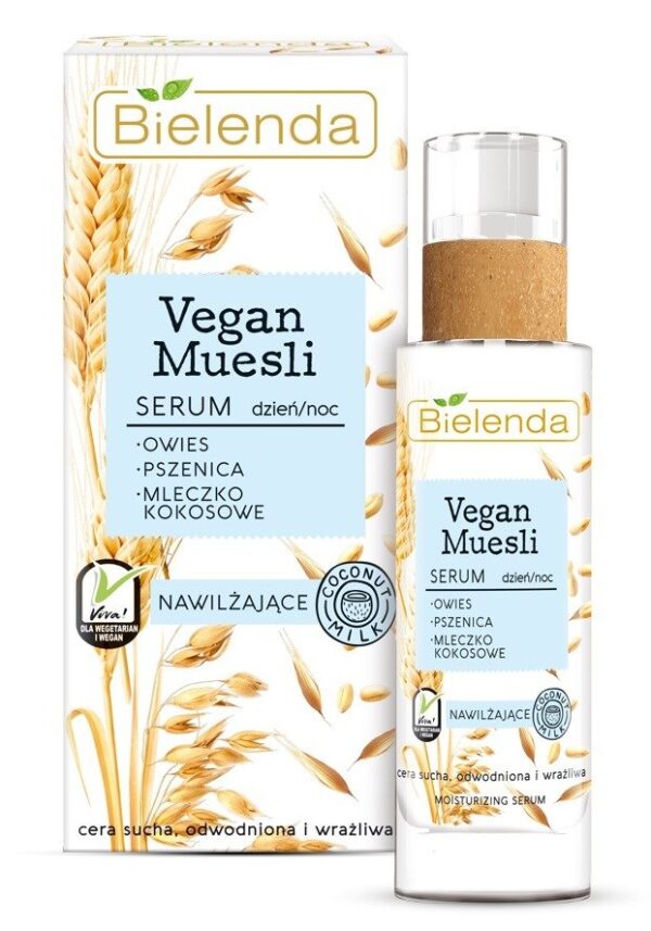 Bielenda Vegan Muesli Serum nawilżające na dzień i noc - cera sucha,odwodniona,wrażliwa 30ml