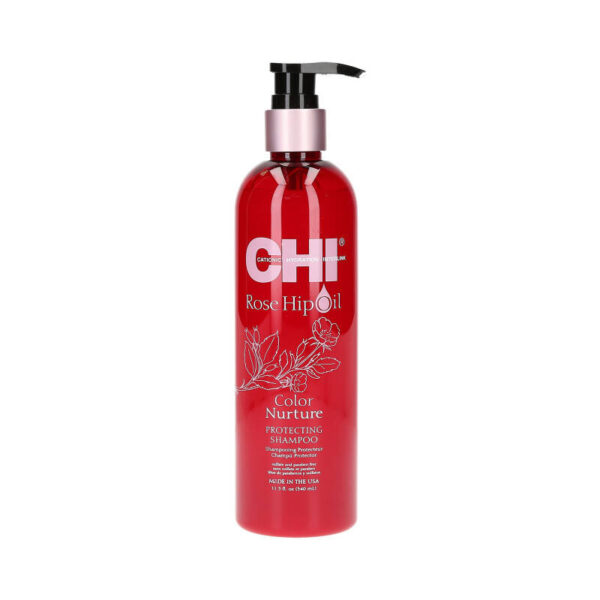 CHI ROSE HIP OIL Szampon ochronny do włosów farbowanych 340ml