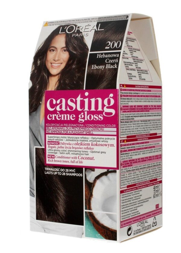 Casting Creme Gloss Krem koloryzujący nr 200 Hebanowa Czerń