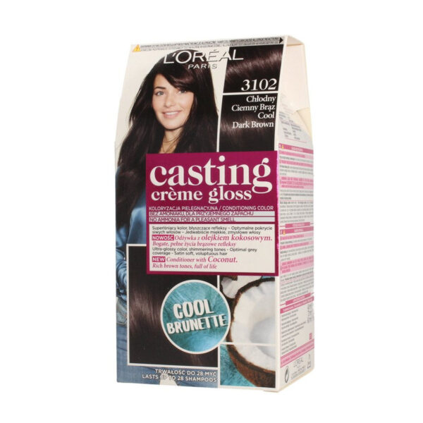 Casting Creme Gloss Krem koloryzujący nr 3102 Chłodny Ciemny Brąz