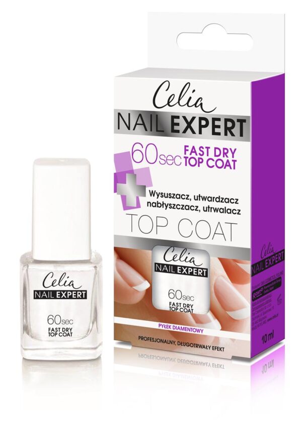 Celia Nail Expert Top Coat 60s Fast Dry  10ml