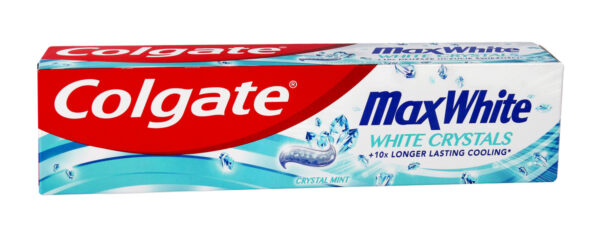 Colgate Pasta do zębów Max White White Crystals  100ml - obrazek 3