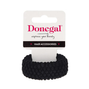 DONEGAL Ozdoby do włosów – Frotka do włosów czarna(FA-5718)