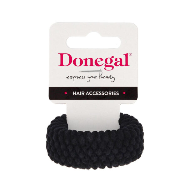 DONEGAL Ozdoby do włosów – Frotka do włosów czarna(FA-5718)