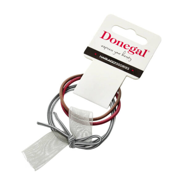 DONEGAL Ozdoby do włosów – gumka (FA-5640) – mix kolorów 1op.-3szt