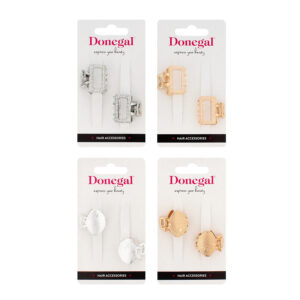 DONEGAL Ozdoby do włosów – mini klamerki (FA-5702) –6szt