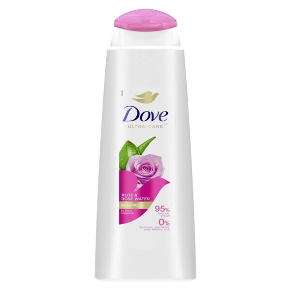 DOVE ULTRA CARE Odwieżający Szampon do każdego typu włosów Aloe & Rose Water 400ml