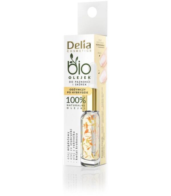 Delia Cosmetics Bio Olejek do paznokci i skórek - odżywczy po hybrydzie  10ml - obrazek 2