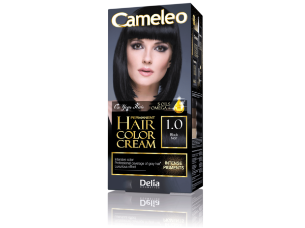 Delia Cosmetics Cameleo HCC Farba permanentna Omega+ nr 1.0Black