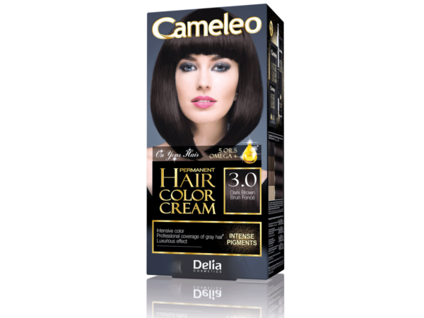 Delia Cosmetics Cameleo HCC Farba permanentna Omega+ nr 3.0Dark Brown