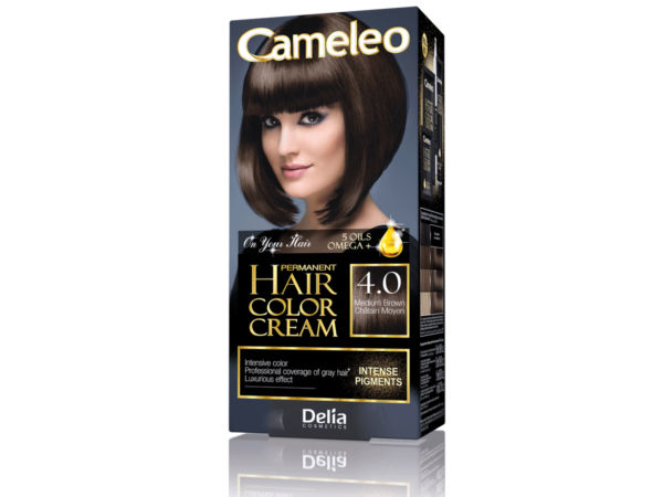 Delia Cosmetics Cameleo HCC Farba permanentna Omega+ nr 4.0Medium Brown