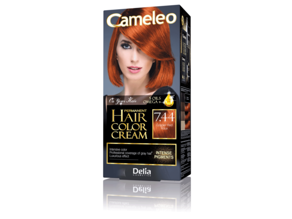 Delia Cosmetics Cameleo HCC Farba permanentna Omega+ nr 7.44 Copper Red - obrazek 2