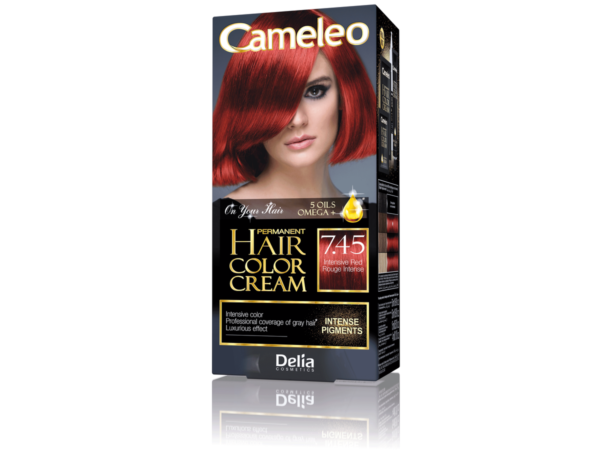 Delia Cosmetics Cameleo HCC Farba permanentna Omega+ nr 7.45 Intensive Red