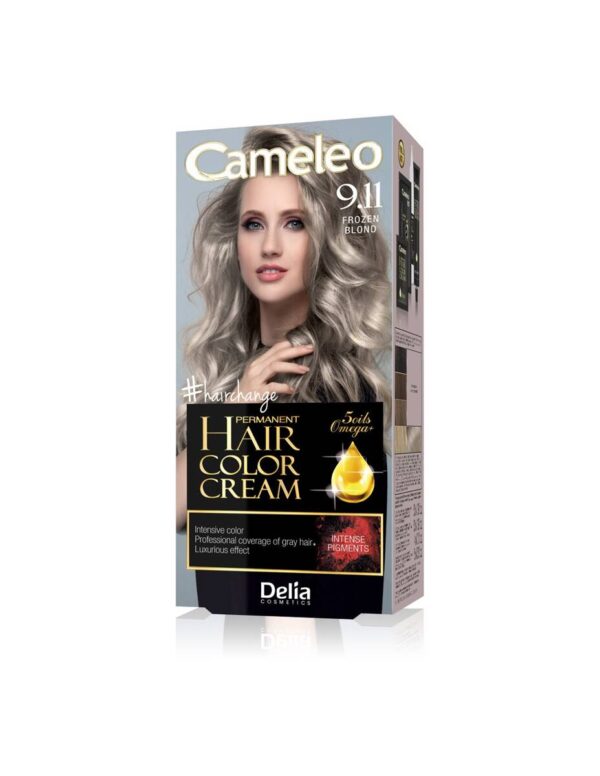 Delia Cosmetics Cameleo HCC Farba permanentna Omega+ nr 9.11 Frozen Blond - obrazek 2