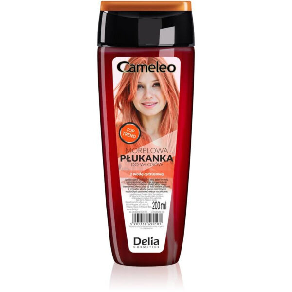 Delia Cosmetics Cameleo Płukanka do włosów morelowa z wodą cytrusową  200ml