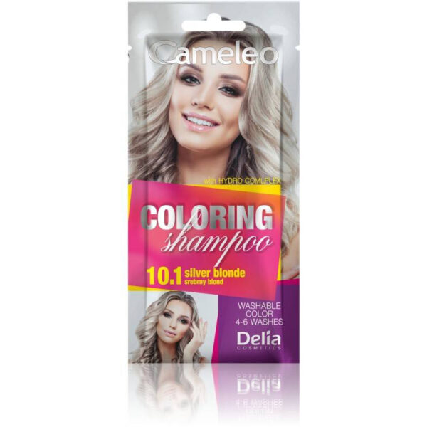 Delia Cosmetics Cameleo Szampon koloryzujący 10.1 srebrny blond
