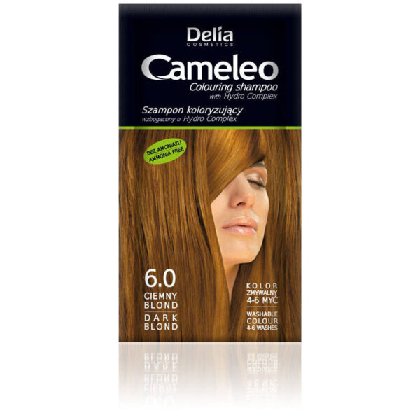 Delia Cosmetics Cameleo Szampon koloryzujący 6.0 ciemny blond