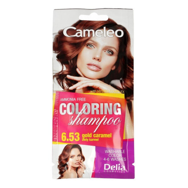 Delia Cosmetics Cameleo Szampon koloryzujący nr 6.53 Złoty Karmel