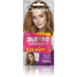 Delia Cosmetics Cameleo Szampon koloryzujący nr 7.34 Słodkie Toffee