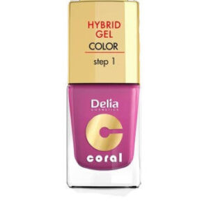 Delia Cosmetics Coral Hybrid Gel Emalia do paznokci nr 21 fuksja 11ml