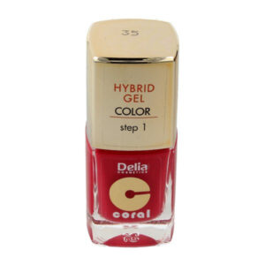 Delia Cosmetics Coral Hybrid Gel Emalia do paznokci nr 35  11ml