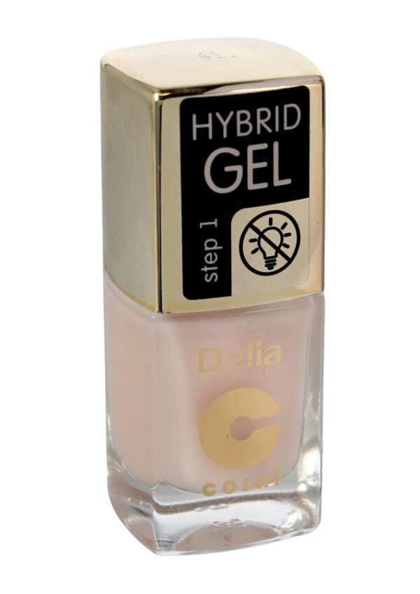 Delia Cosmetics Coral Hybrid Gel Emalia do paznokci nr 41  11ml - obrazek 2