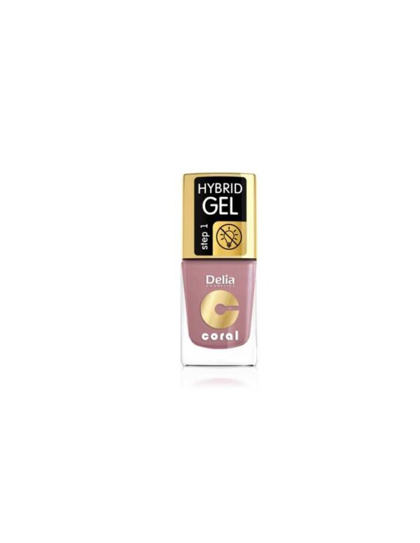 Delia Cosmetics Coral Hybrid Gel Emalia do paznokci nr 44  11ml