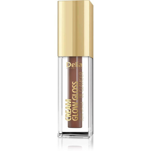Delia Cosmetics Cream Glow Gloss Pomadka w płynie nr 208 Brownie  5ml