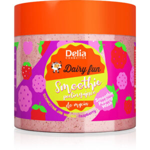 Delia Cosmetics Dairy Fun Smoothie peelingujące do mycia ciała – Dziewczyna jak Malina (Raspberry) 350g