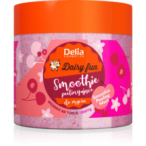 Delia Cosmetics Dairy Fun Smoothie peelingujące do mycia ciała – Wisienka na Torcie (Cherry) 350g