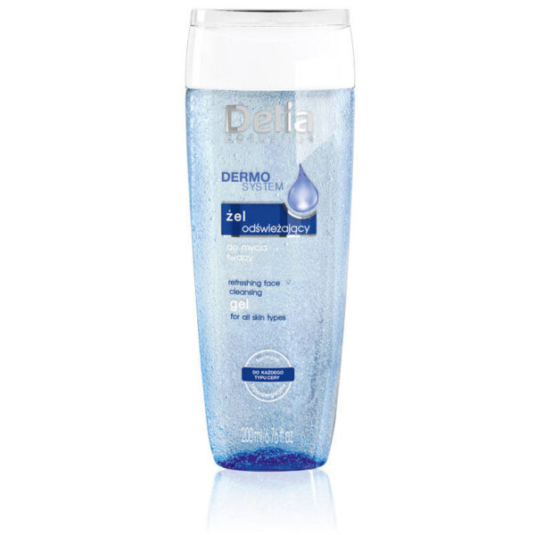 Delia Cosmetics Dermo System Żel odświeżający do mycia twarzy  200ml