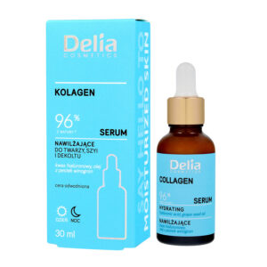 Delia Cosmetics KOLAGEN Serum nawilżające do twarzy,szyi i dekoltu na dzień i noc 30ml