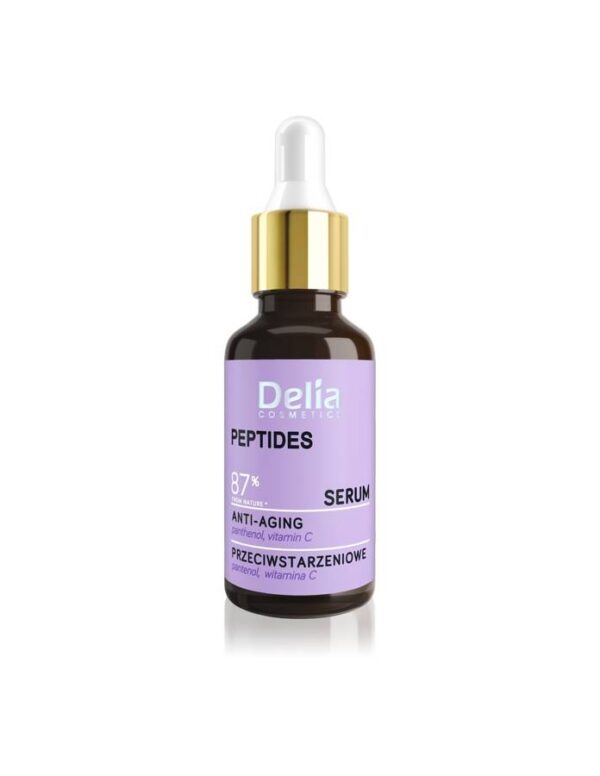 Delia Cosmetics PEPTYDY Serum przeciwstarzeniowe do twarzy,szyi i dekoltu na dzień i noc 30ml - obrazek 2