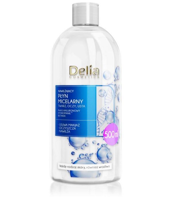 Delia Cosmetics Płyn Micelarny nawilżający - każdy rodzaj cery  500ml