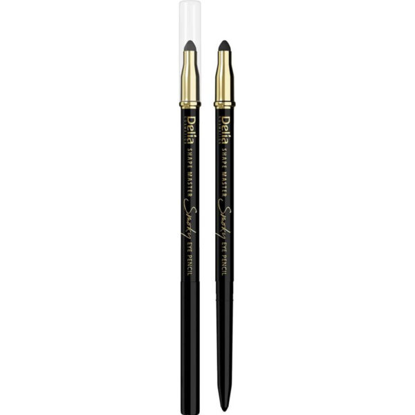 Delia Cosmetics Shape Master Kredka do oczu z gąbką Smoky Eye czarna